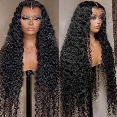 【13X6 HALF LACE】Big Lace Area Indian Curly Transparent/HD Lace Frontal Wig 250% Density Full-Max Invisible Knots