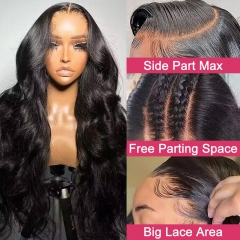 【9 Textures 13X6 HD LACE】HALF LACE Max Parting Undetectable HD Lace Frontal Wig 250% Density Full-Max Mini Knots Pre-Plucking