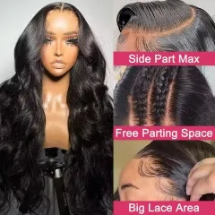 【9 Textures】13x6 HALF LACE Max Parting HD Lace Frontal Wig 250% Density Mini Knots Pre-Plucking