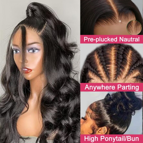 【9 Textures 3D 360 Wig】New 3D 360 HD Deep Part Lace Frontal Wig 250% Density Bleach Knots Pre-Plucking