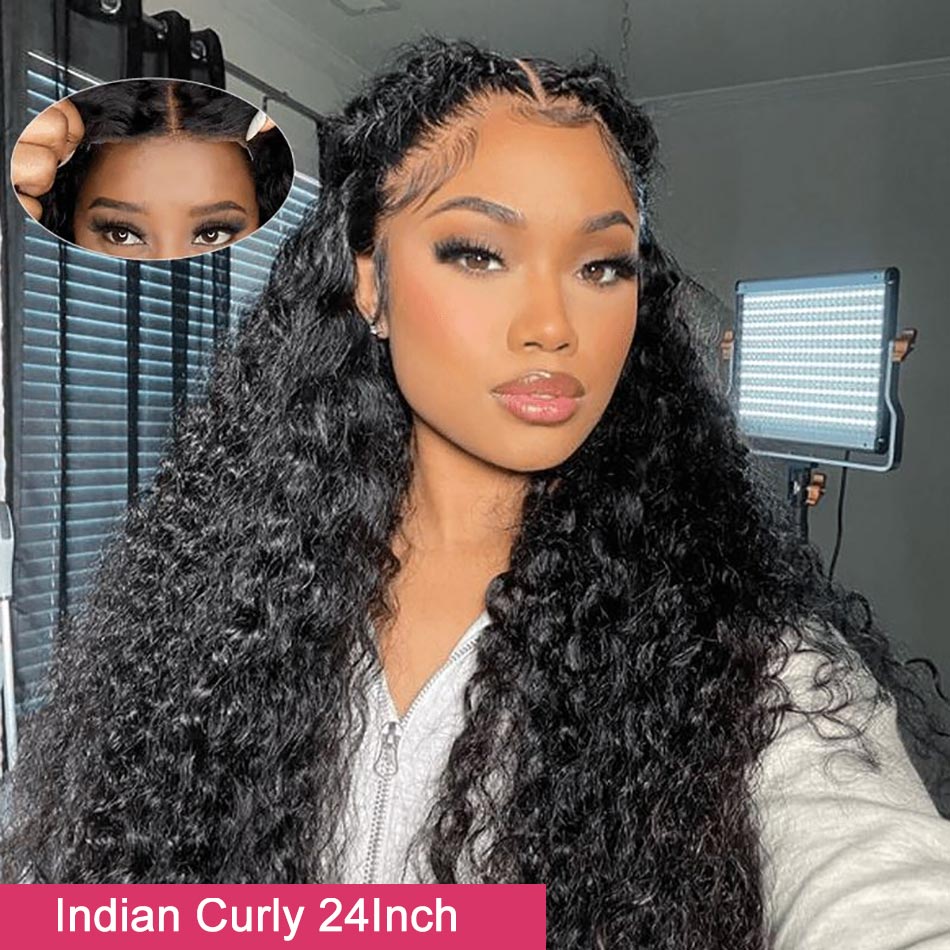 glueless wig full indian curly hair 