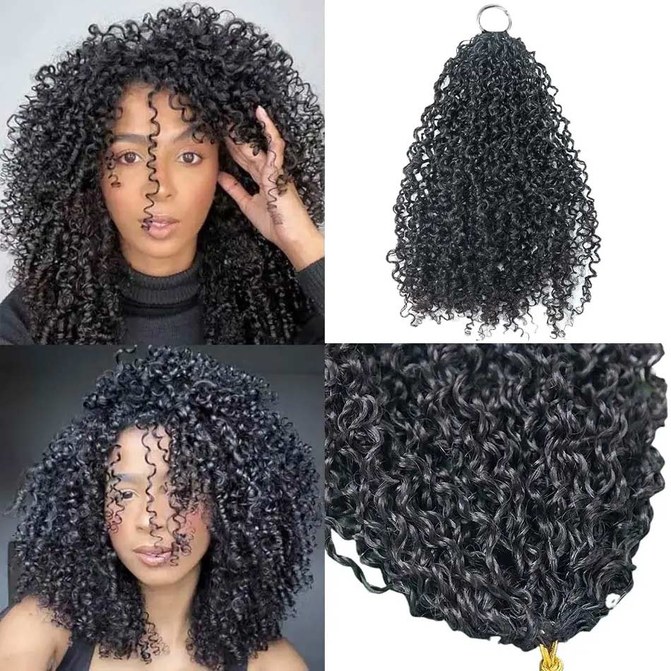 pixie curly crochet hair human hair