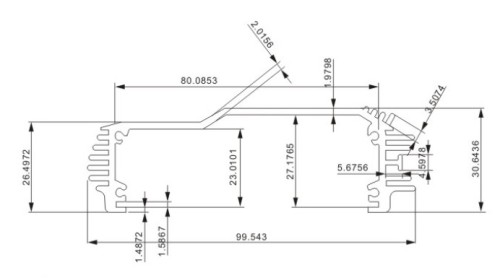 Aluminum front control panel