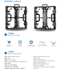 Front Maintenance LED screen die casting cabinet curve led cabinet rental 500x500 P1.9 P2.5 P2.604 P2.976 P3.91 P4.81