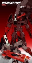 X2 TOYS - XT004 INTERCEPTOR KIT - ADD ON TRANSFORMING GUN FOR TITAN METROPLEX - RED VERSION