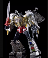 4TH PARTY MP-08 KING GRIMLOCK REXIMUS PRIME OVERSIZED STAINLESS STEEL COLOR VERSION