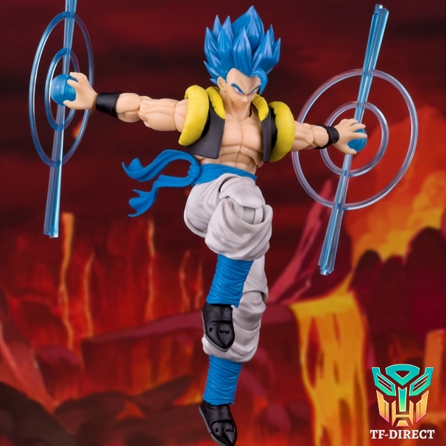 Demoniacal Fit Dragon Ball Hero Waltz Blue Hair Gogeta Action Figure