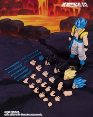 Demoniacal Fit Dragon Ball Hero Waltz Blue Hair Gogeta Action Figure
