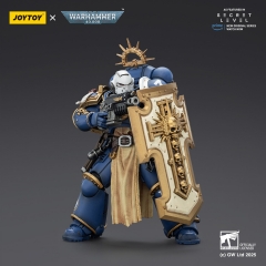 JoyToy JT02793 1/18 Warhammer 40K Ultramarines Levantus with Power Sword Stormshield and Bolt Pistol