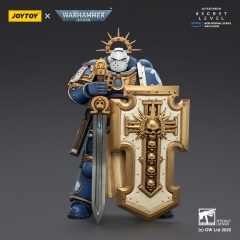 JoyToy JT02793 1/18 Warhammer 40K Ultramarines Levantus with Power Sword Stormshield and Bolt Pistol