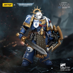 JoyToy JT02809 1/18 Warhammer 40K Ultramarines Torvald with Power Sword Stormshield and Bolt Pistol