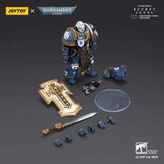 JoyToy JT02809 1/18 Warhammer 40K Ultramarines Torvald with Power Sword Stormshield and Bolt Pistol