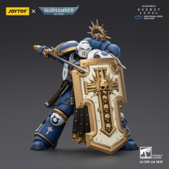 JoyToy JT02809 1/18 Warhammer 40K Ultramarines Torvald with Power Sword Stormshield and Bolt Pistol