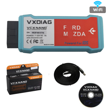 VXDIAG VCX NANO for Ford/Mazda 2 in 1 with IDS V97 WIFI Version