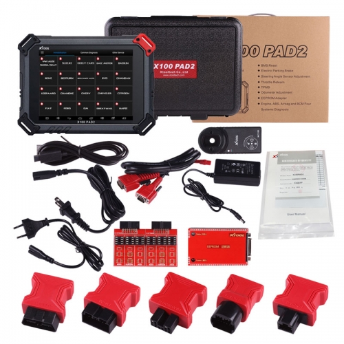 X100 PAD 2 with VW 4th 5th XTOOL Original X100 Pad2 Auto Key Programmer Supporting EPB EPS OBD2 Odometer OilRst TPMS TPS X100 PAd 2 Better than X300