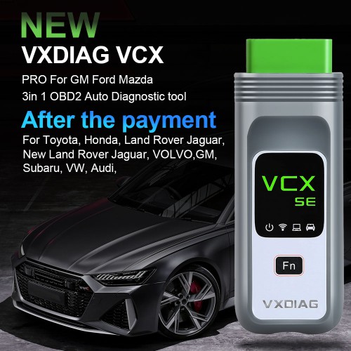 VXDIAG VCX SE Pro Diagnostic Tool with 3 Free Car Software GM /Ford /Mazda /VW /Audi /Honda /Volvo /Toyota /JLR /Subaru Tools