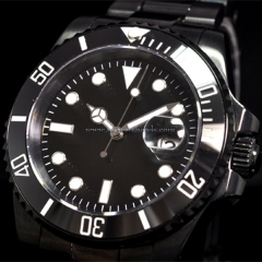 40mm parnis luminous PVD case submariner sapphire glass automatic mens watch P67