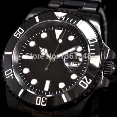 40mm parnis PVD SEA Ceramic Bezel luminous sapphire glass automatic movement mens watch 067