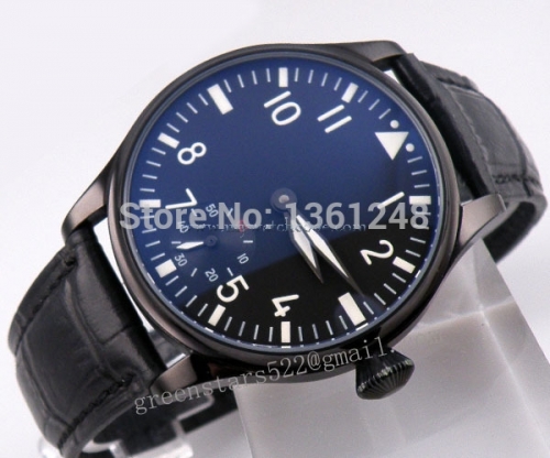 44mm classic parnis luminous PVD case ST 6498 movement hand winding mens watch PA147