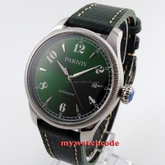 42mm Parnis green dial Sapphire Glass 21 jewels miyota Automatic mens Watch P415