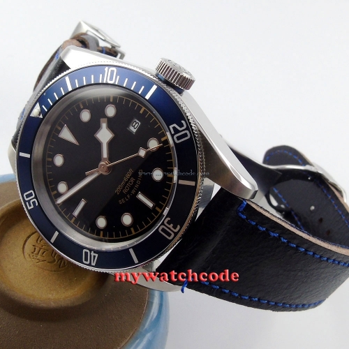 41mm corgeut black dial Sapphire Glass 21 jewels miyota Automatic mens Watch C14
