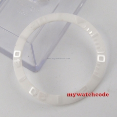 39.8mm white smooth ceramic bezel insert for sub watch made by parnis factory 16