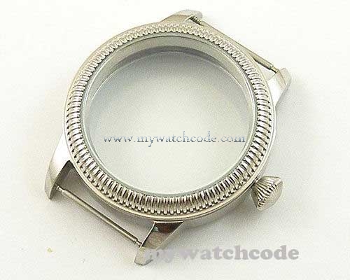 44mm vintage CASE stainless steel fit 6498 6497 eat movement parnis Watch C27