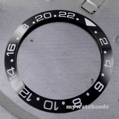 38mm high quality black ceramic bezel insert for 40mm sub GMT watch