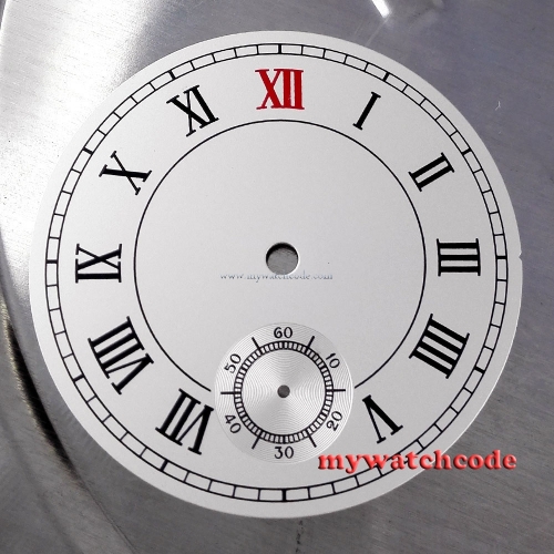 38.9mm black dial fit ETA 6498 ST movement Roman numeral Watch D11