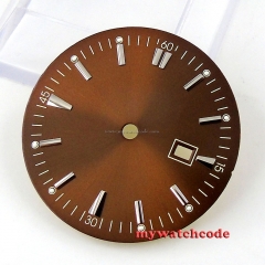 34.8mm nail marks brown Watch Dial for MIYOTA 8215 821A Mingzhu 2813 4813 Movement D40