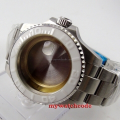 43mm sapphire glass white caremci bezel Watch Case fit 2824 2836 MOVEMENT C81