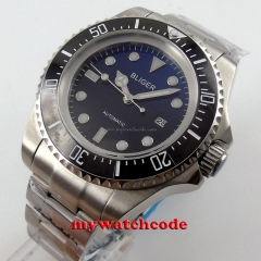 44mm bliger blue & black dial luminous Ceramic Bezel sub automatic mens watch 63