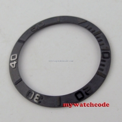 39.8mm brushed black ceramic bezel insert for 43mm submariner mens watch B33