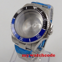 40mm sapphire glass ceramic bezel sub Watch Case set fit 2824 2836 MOVEMENT C112