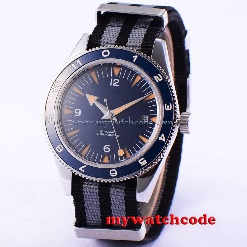 41mm Debert Blau Zifferblatt Saphirglas Miyota Automatikwerk mens watch uhr