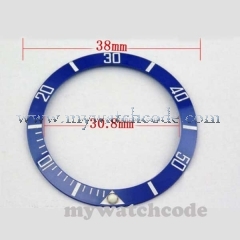 blue ceramic bezel insert for sub mens watch made by parnis factory