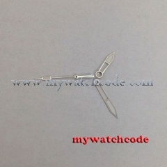 silver edge SUPER LUME white watch hands for Miyota 8205 8215 821A movment H39