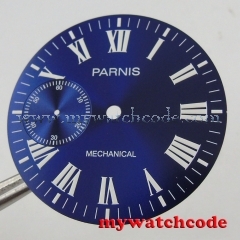 38.9mm blue dial fit 6497 ST movement Watch Case Luminous marks D104
