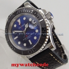 41mm Parnis blue dial Sapphire glass Ceramic bezel miyota automatic mens watch Price:
