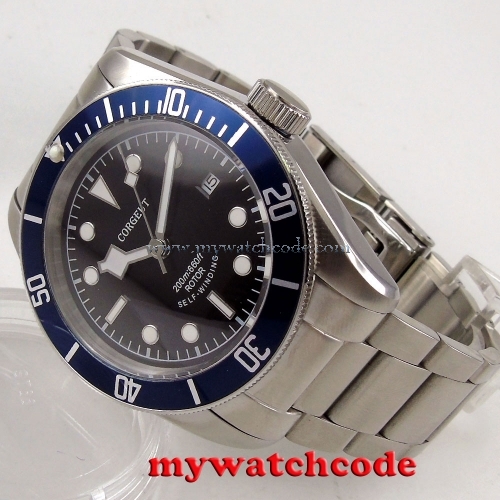 41mm corgeut dial stainless steel strap Sapphire Glass automatic mens Watch C92