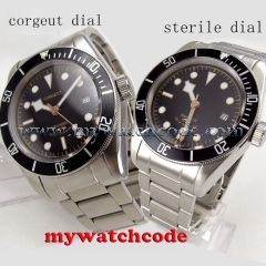 41mm dial corgeut black dial miyota 8215 miyota automatic mens Watch