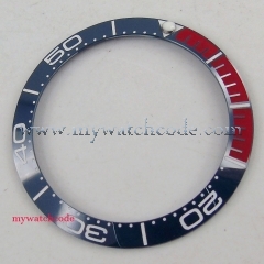 38mm blue red ceramic bezel insert for 40mm SUB watch made by parnis factory 27