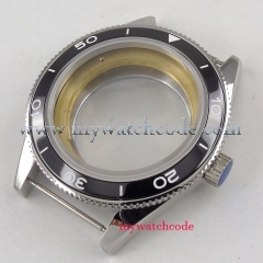 41mm black ceramic bezel sapphire glass Watch Case fit ETA 2824 2836 MOVEMENT 73
