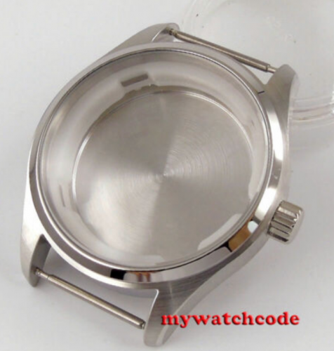 40mm bow glass 316L stainless steel Watch Case fit NH35 NH36 MOVEMENT