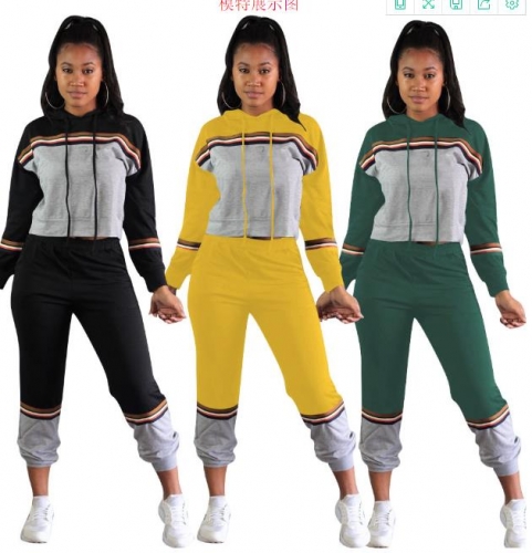 Charming Stitching sports suit