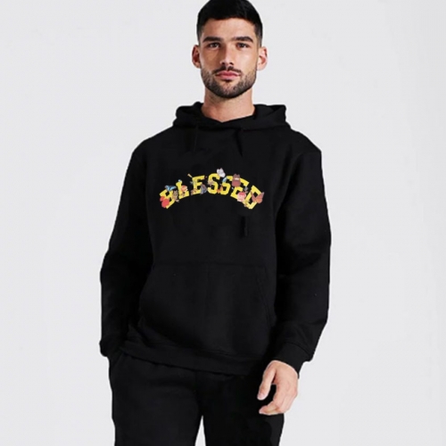 Men's casual hooded letter print hoodies