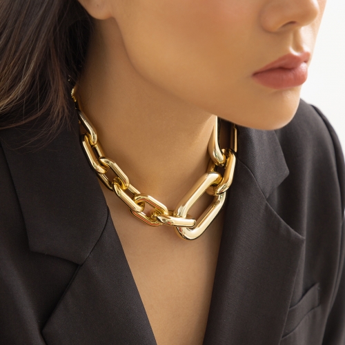 Fashion single-layer tassel hip hop necklace