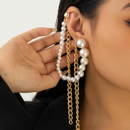 Fashion chain tassel cool style earrings