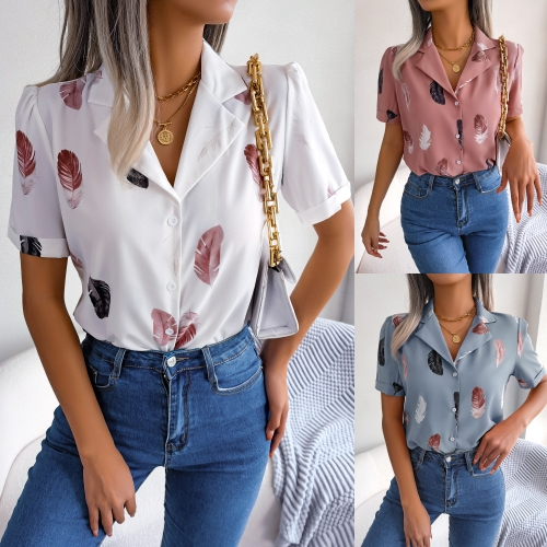 Loose casual short sleeved shirt