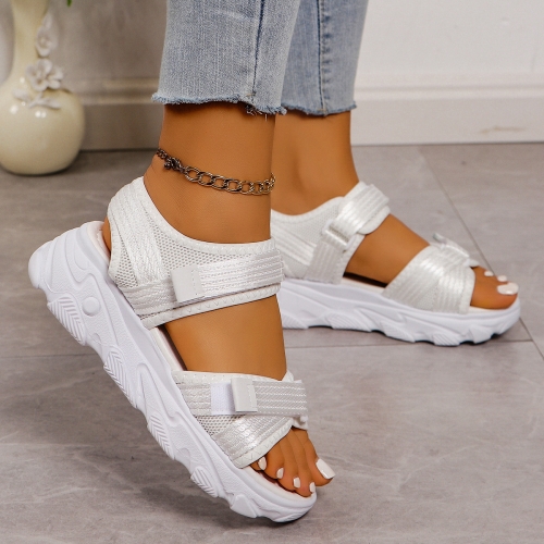 Comfortable thick soled Velcro sports sandals
